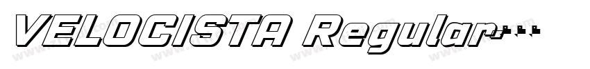 VELOCISTA Regular字体转换